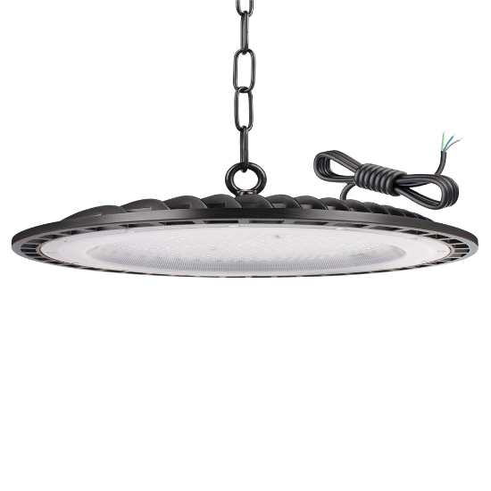 Picture of DOB 100V-277V UFO High Bay Light 100W 200W 300W for Industrial Lamp Commercial Workshop Factory Warehouse Exhibition Hall Spotlight