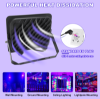 Picture of UV Led Floodlight with Plug 50W 100W Blue Light 395nm Fluorescent UV Curable lamp for Home Office Hotel Halloween Party Art Painting Spotlight