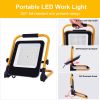 Picture of Portable 50W 100W 150W 200W LED Floodlight for Outdoor Garage Security Construction IP66 Waterproof Foldable Work Light with Stand and Plug