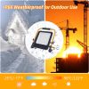 Picture of Portable 50W 100W 150W 200W LED Floodlight for Outdoor Garage Security Construction IP66 Waterproof Foldable Work Light with Stand and Plug