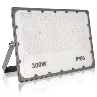 Picture of Cool White 6500K Thin LED Floodlight 30W 100W 200W 300W 400W IP66 Waterproof Led Projector Garden Yard Garage Sports Stadium Spotlight