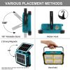 Picture of Waterproof IP66 Solar LED Floodlight USB Rechargeable Spotlight Outdoor Portable Camping Hiking Emergency Lamp