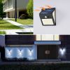 Picture of PIR Motion Sensor Modern 144LED Solar Wall LED Light 3-Sided Illuminated Waterproof ABS IP65 Outdoor Wall Light for Courtyard
