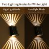 Picture of Outdoor LED Solar Wall Light IP65 Waterproof Solar Powered Fence Light up and Down Illuminate Garden Yard Corridors Villas Lamp