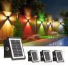 Picture of Four Sided Solar Fence Light Outdoor Waterproof Up& Down Left & Right Luminous Lighting Home Decorative Solar Wall Washing Lam
