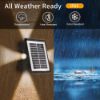 Picture of Four Sided Solar Wall Light Outdoor Waterproof Up& Down Left & Right Luminous Lighting Home Decorative Solar Lamp