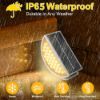 Picture of Outdoor Waterproof LED Solar-Powered Wall Sensor Light IP65 Garden Night-Guide Lights for Stairs Outdoor Step Lighting