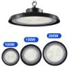 Picture of LED High Bay Light with Driver 100W 150W 200W Waterproof Industrial UFO Lamp for Workshop Garages Stadium Warehouse Parking Lot