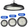 Picture of 100W 150W 200W Dimmable LED High Bay Light with Driver Waterproof 175-265V Warehouse Workshop Parking Superstore UFO Ceiling Lamp