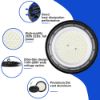 Picture of DOB 110V-265V High Bay Light 100W 200W 300W Cool White 6500K Industrial Commercial UFO Lamp for Warehouse Workshop Garage Use