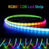 Picture of RGBIC COB Led Strip 2.7mm 5mm 10mm 12mm Addressable Strip 100 160 720 240leds/m WS2811 Pixel Chasing Light Programmable Led Tape