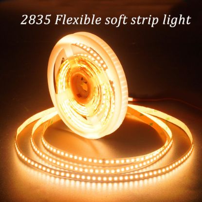 Picture of SMD 2835 Led Strip Light DC24V 8mm 168leds/m IP20 Led Tape Project Use Lighting White String 1800K 2200K 2700K 3000K 4000K 6500K