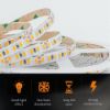 Picture of SMD 2835 Led Strip Light DC24V 8mm 168leds/m IP20 Led Tape Project Use Lighting White String 1800K 2200K 2700K 3000K 4000K 6500K