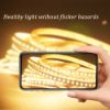 Picture of SMD 2835 CCT Led Strip DC24V 10mm 192leds/m Color Temperature Led Tape Lighting String 2700K-6500K Dual White Strip Lights