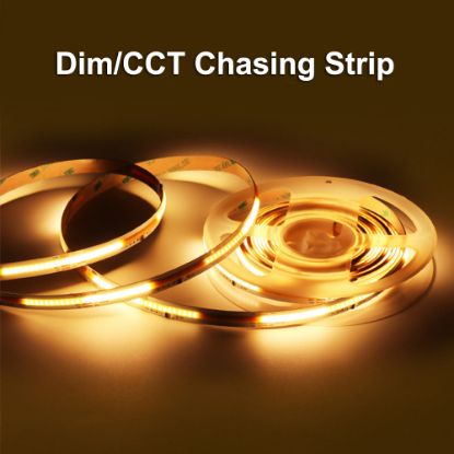Picture of Pixel COB Led Strip Single White CCT Chasing WS2811 Addressable Light Strings 10mm 24V 360leds/m Water Running SPI Led Tape