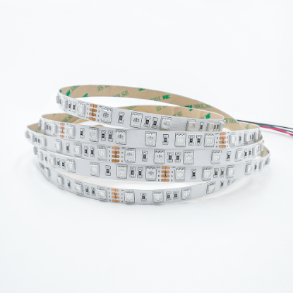 Picture of RGB SMD 5050 Led Strip DC24V 10mm 60leds/m Multi-Color Changeable Led Tape Project Use Lighting IP20