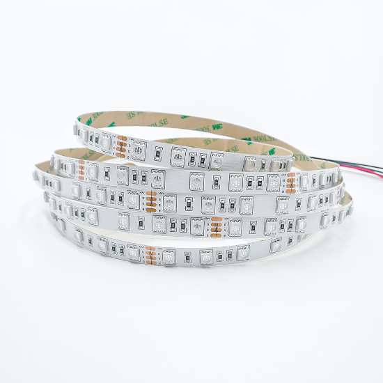 Picture of RGB SMD 5050 Led Strip DC24V 10mm 60leds/m Multi-Color Changeable Led Tape Project Use Lighting IP20