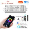 Picture of 5 in 1 Tuya Smart WiFi LED Remote Controller WT5 12V 24V for RGBCCT RGB RGBW Dual White Single Color Led Strip 2.4G RF Controller