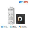 Picture of WT1 Tuya WiFi 2CH LED Controller Single Color/CCT Strip Light 2in1 DC12-36V 2.4G Wireless Dimmer Alexa Touch Panel Controller TW1
