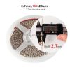 Picture of 2.7mm SMD RGBIC LED Strip DC 5V 12V Ultra Thin Dream Color WS2811 WS2812B IP20 LED Light Strips RGB Addressable