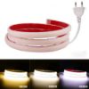Picture of 110V 220V Cob LED Strip with Plug Connector 3000K 4000K 6500K Waterproof Tape Warm/Natural/White Indoor Outdoor Led Light Strip